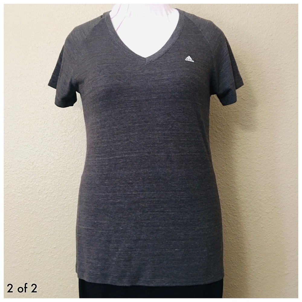 NEW ADIDAS V-Neck Stretchable Cotton T-Shirt